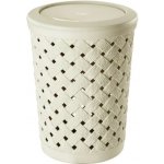 Tontarelli Odpadkový koš na papír s víkem ARIANNA, krémová 12L 8105886210 – Zbozi.Blesk.cz