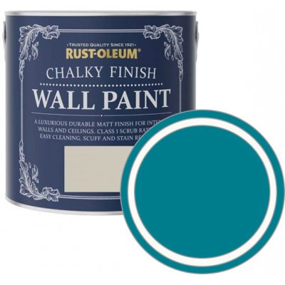 Rust-Oleum Chalky Finish Wall Paint Türkys/ tyrkysová 2,5L