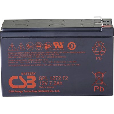 CSB GPL1272F2 FR 12V 7,2Ah