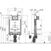 Instalatérská potřeba Alcadrain Předstěnový instalační systém pro zazdívání (AM1115/1000 Revnomodul Slim)