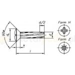 šroub M5x20 ZINEK čočková hlava křížová drážka závitořezný DIN 7516E [1 ks] – Hledejceny.cz