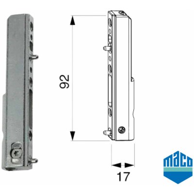 Maco Spodní pant křídlový 52478 – Zboží Mobilmania