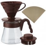 Hario V60-02 Pour Over Kit Plastic Brown – Zbozi.Blesk.cz