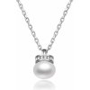 Náhrdelník Moiss Stříbrný náhrdelník s pravou říční perlou NP000075