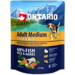 Ontario Adult Medium 7 Fish & Rice 2 x 0,75 kg – Hledejceny.cz