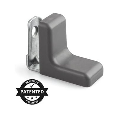 Úhelník nábytkový kovový s krytem antracit – Hledejceny.cz