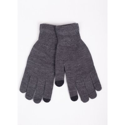 Yoclub pánské dotykové rukavice RED-0243F-AA5E-006 grey – Zboží Mobilmania