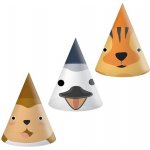 Procos Čepičky papírové Zoo party 6ks – Zboží Dáma