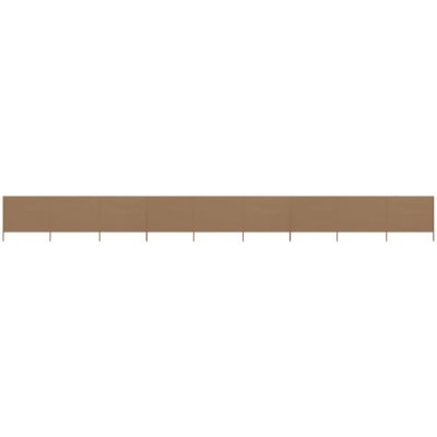 Greatstore zástěna proti větru textil 1200 x 120 cm taupe – Zbozi.Blesk.cz