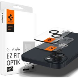 Spigen tR EZ Fit Optik Pro 2 Pack Black iPhone 14/iPhone 14 Plus AGL05213