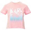 Dámská Trička Karl Lagerfeld Crop Top růžové
