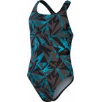 Speedo Hyper Boom Allover Medalist Girl Black/Bolt/Dove Grey... – Zboží Dáma