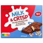 Choceur Milk & Crisp mléčná čokoláda s mléčnou náplní a křupinkami 9 ks 211,5 g – Zbozi.Blesk.cz