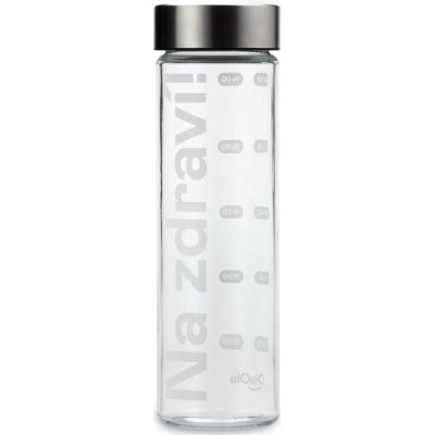OlaOla Skleněná láhev s nerezovým víčkem 500 ml – Zboží Mobilmania