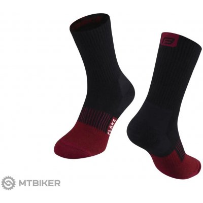 Force ponožky FLAKE černo-bordo – Zboží Mobilmania