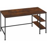tectake 404227 psací stůl donegal 140x60x76,5cm - industriální dřevo tmavé, rustikální