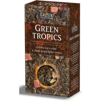 Grešík Čaje 4 světadílů zelený čaj Green Tropics 1 kg – Zbozi.Blesk.cz