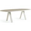 Jídelní stůl Ethimo Esedra 240x112,4 cm Warm white/teakové dřevo