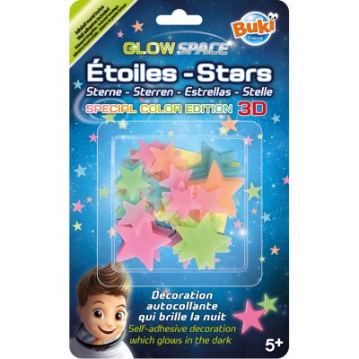 BUKI GlowSpace Barevné Svítící hvězdy na strop – Zbozi.Blesk.cz
