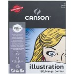 Canson Illustration skicák lepený 12 listů 250 g,A3 – Zboží Mobilmania