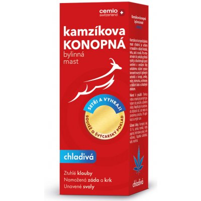 Cemio Kamzíkova konopná mast bylinná mast s hřejivým účinkem 200 ml – Hledejceny.cz