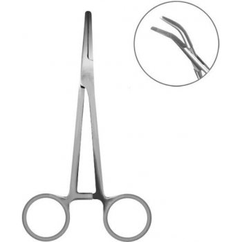 Delphin Curved Forceps 17,5cm