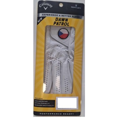 Callaway Dawn Patrol Womens Golf Glove česká vlajka levá bílá M – Zboží Dáma