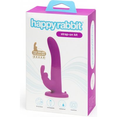 Happyrabbit Strap On bunny strap on purple – Zboží Mobilmania