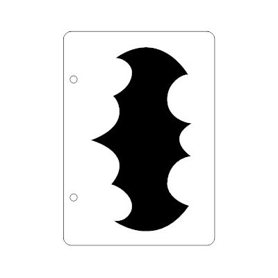 Kesmíra Kreativ Plastová šablona Netopýr 4 A6 – Zboží Dáma