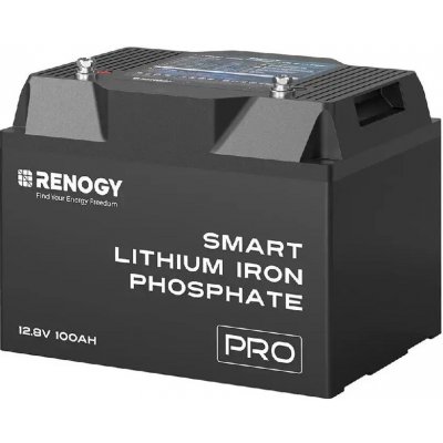 Renogy PRO 100Ah 12V LiFePO4 s výhřevem Bluetooth IP67 Lithium Smart Battery RBT12100LFP-BT-EU – Hledejceny.cz
