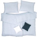 Baby Nellys povlečení jersey kotvičky linky bílomodrá 90 x 135 cm 45 x 65 cm – Zboží Dáma