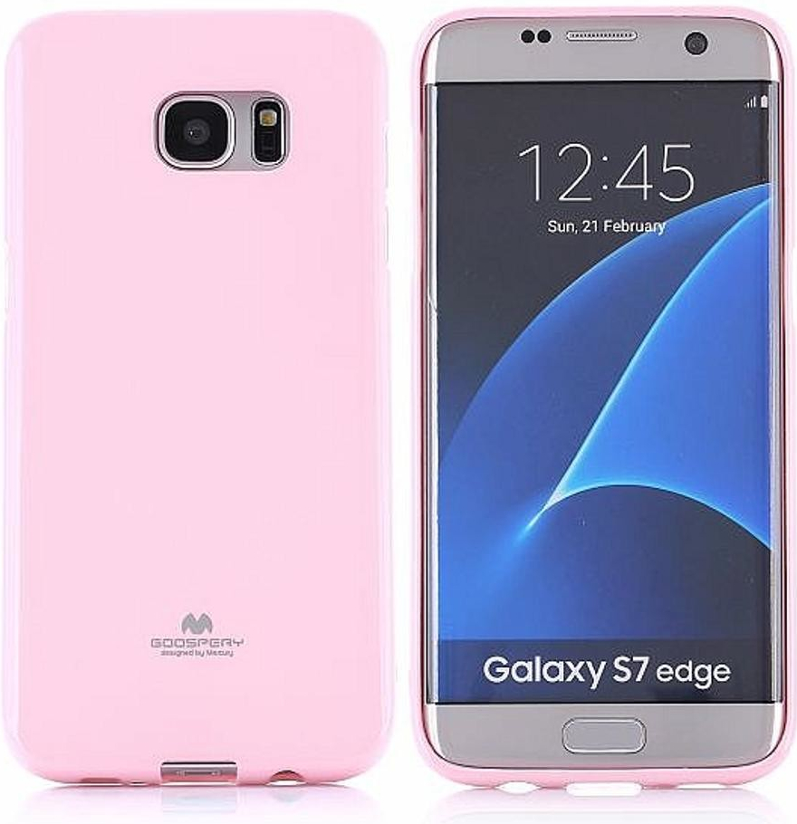 Pouzdro Jelly Case Samsung Galaxy S7 Edge sv. růžové