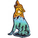 Nažehlovací nášivka - vyjící vlk III (5,0 x 8,1 cm) – Hledejceny.cz