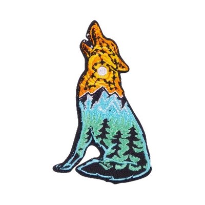 Nažehlovací nášivka - vyjící vlk III (5,0 x 8,1 cm) – Hledejceny.cz