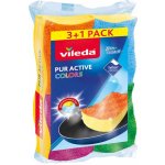 Vileda 149470 Color Edition Pur Active houbička střední 3+1 ks – Zboží Mobilmania