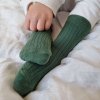 Emel Dětské bavlněné ponožky "Řebro" Zelená
