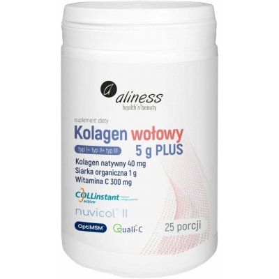 Aliness Hovězí kolagen (Typ I + Typ II + Typ III) 5 g PLUS 25 dávek – Hledejceny.cz