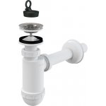 Alcadrain sifon umyvadlový, průměr 32 mm s nerez mřížkou 63 mm, bílý A410 – Sleviste.cz