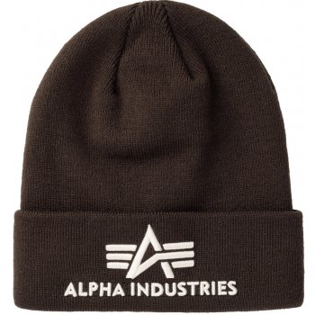 Alpha Industries čepice 3D Beanie hunter brown