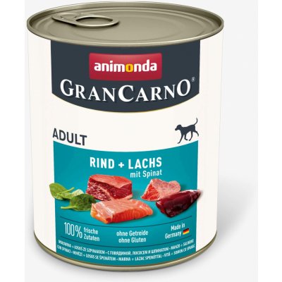 Animonda Gran Carno Adult losos & špenát 0,8 kg – Zboží Mobilmania