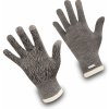 Dětské rukavice Exquisiv Merino rukavice City Walk Rider Touchscreen / Smoke / Bílá