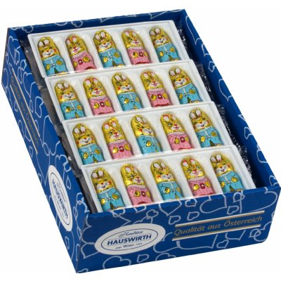 Hauswirth Zajíci display mléčná čokoláda 100 g – Zboží Dáma