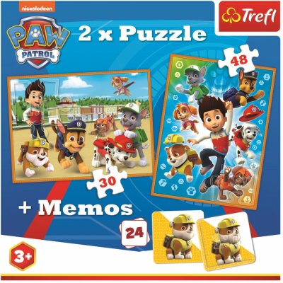 Trefl Puzzle a pexeso: Tlapková patrola – Zboží Mobilmania