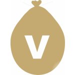 Balónek písmeno V zlaté – Sleviste.cz