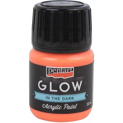 Pentart Akrylová barva svítící ve tmě 30 ml ORANŽOVÁ – Hledejceny.cz