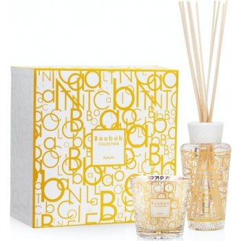 Baobab Collection Luxusní sada Baobab My First Aurum difuzér 250 ml + svíčka 190 g + tyčinky