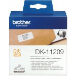 Papírové štítky Brother DK11209, 29mm x 62mm, bílá, 800 ks, pro tiskárny řady QL – Zboží Živě