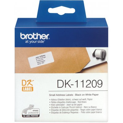 Papírové štítky Brother DK11209, 29mm x 62mm, bílá, 800 ks, pro tiskárny řady QL – Zboží Mobilmania