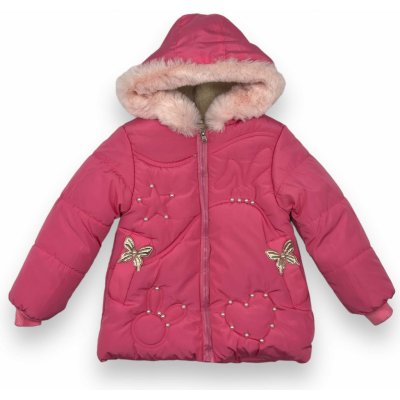 Qingniao zimní bunda růžová