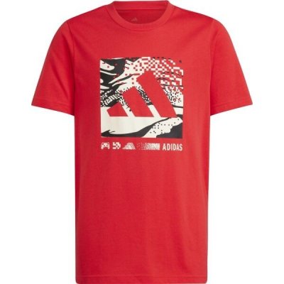 adidas CAMO GRAPHIC Dětské triko, červená – Sleviste.cz